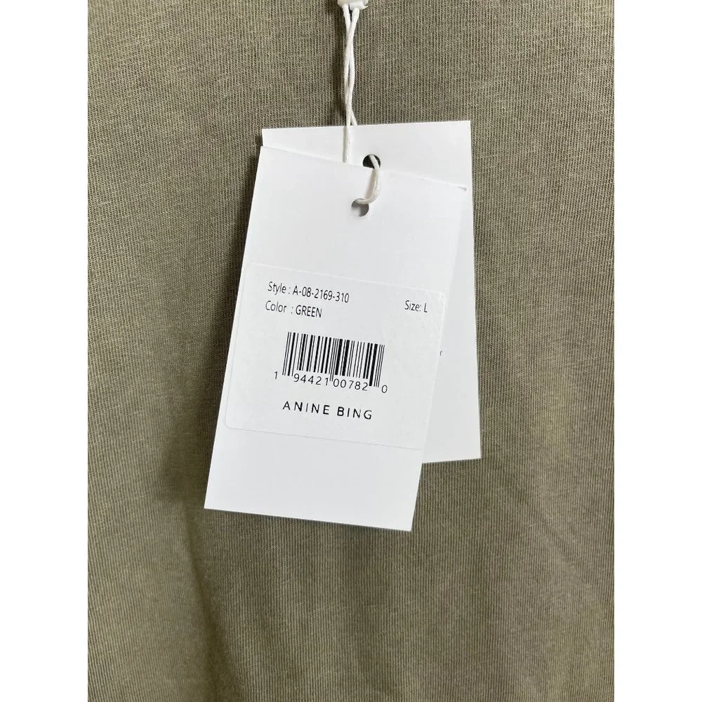 Anine Bing Tanner Tank In Green - Picture 9 of 13